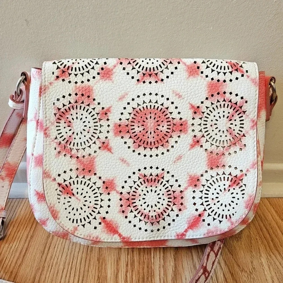 Desigual Tie Dye  Vegan Leather Bohemian Crossbody Mini Bag. - Picture 6 of 11